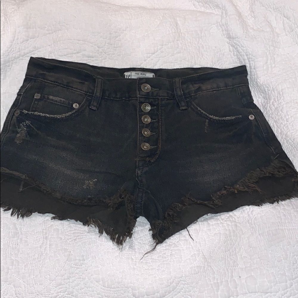 Free People shorts Black Jeans size 24